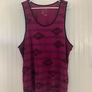 On the Byas Maroon Tank Top